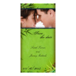 Wedding Save the Date Foto-Karten-Wispy Bambusblat Photogrußkarten