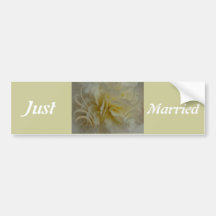 Wedding Save the Date Sahneblumenentwürfe Auto Aufkleber