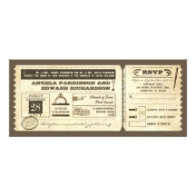 wedding Vintage Karteneinladung mit uAwgentwurf