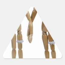 WeddingBrideBride121512.png Dreieckaufkleber