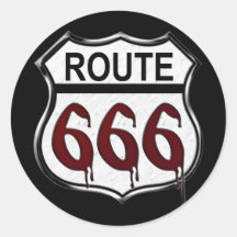 Weg 666 sticker
