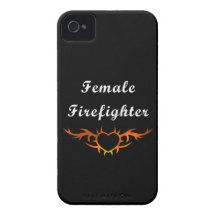 Weibliche Feuerwehrmann-Tätowierung iPhone 4 Cover