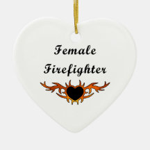 Weibliche Feuerwehrmann-Tätowierung Ornament