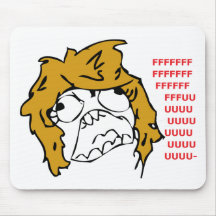 Weibliche Raserei Mousepad