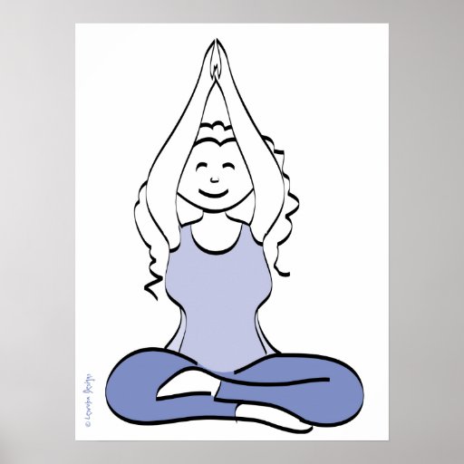 Weibliches Yogi-Plakat