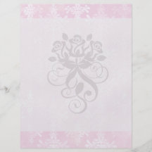 weich Rosa beunruhigtes Damastmuster Individuelle Flyer