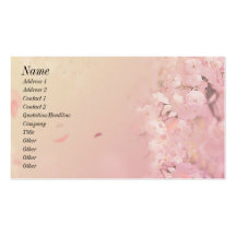 Weiche Blumen-Visitenkarte