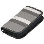 Weiche graue horizontale Streifen Folio Planer
