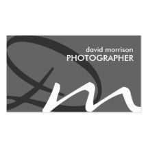 Weiche Monogramm-Visitenkarten