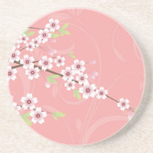 Weiche rosa Kirschblüte Getränkeuntersetzer