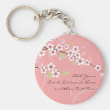 Weiche rosa Kirschblüte Schlüsselanhänger