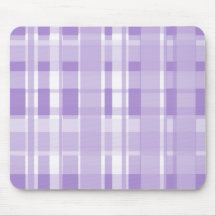 Weiches lila und weißes kariertes mousepad