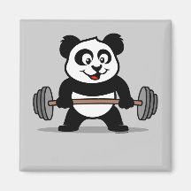 Weightlifting-Panda Magnete