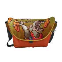 WeightliftingHippopotamus Kurier Tasche