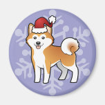 Weihnachten Akita Inu/Shiba Inu Magnete