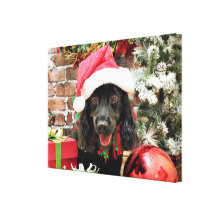 Weihnachten - Cocker spaniel X - Pfeffer Leinwanddruck