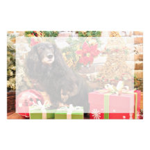 Weihnachten - Dackel - Zoey Personalisiertes Druckpapier