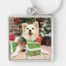 Weihnachten - Eskie u. Corgi X - Rufus Schlüsselbänder