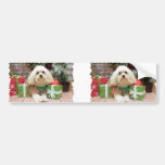Weihnachten - Havanese - Maurer Autosticker