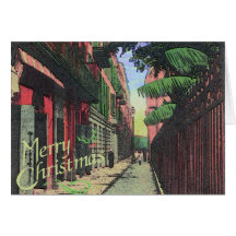 Weihnachten in der Gasse Karte