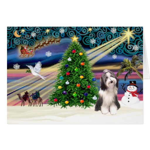 Weihnachten Magic-Beardie4 Karte