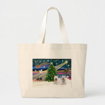 Weihnachten MAGIC-WestiePAIR5and8 Taschen