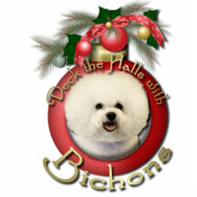 Weihnachten - Plattform die Hallen - Bichons Fotostatue