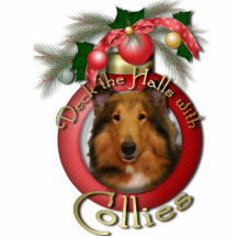 Weihnachten - Plattform die Hallen - Collie - Nata Acrylausschnitt