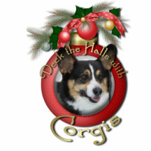 Weihnachten - Plattform die Hallen - Corgis Fotofigur