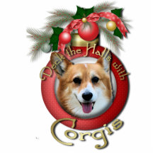 Weihnachten - Plattform die Hallen - Corgis - Owen Photo Statue