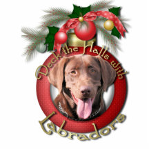 Weihnachten - Plattform die Hallen - Labradors - S Photofiguren