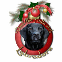Weihnachten - Plattform die Hallen - Labradors - S Fotostatuen