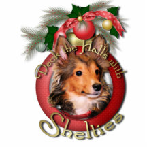 Weihnachten - Plattform die Hallen - Shelties - Fa Fotoskulpturen