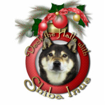 Weihnachten - Plattform die Hallen - Shiba Inus -  Ausschnitt