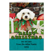 Weihnachten - ShihPoo - Brooklyn Karten