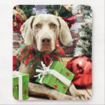 Weihnachten - Weimaraner - Lucy Mousepads