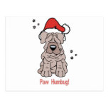 WeihnachtenSharpei Hund Postkarte