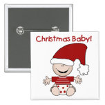 Weihnachtsbaby-T-Shirts und Geschenke Anstecknadel