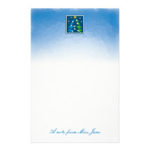 Weihnachtsbaum - Briefpapier Individuelles Druckpapier