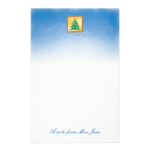 Weihnachtsbaum - Briefpapier Büropapiere
