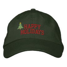 Weihnachtsbaum-gestickter Hut Besticktes Cap