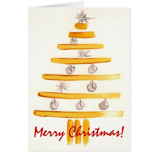 Weihnachtsbaum-Gold, frohe Weihnachten! Karten