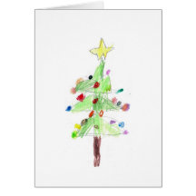 Weihnachtsbaum-Gruß-Karte