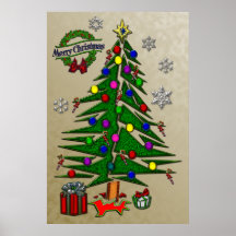Weihnachtsbaum II Plakatdrucke