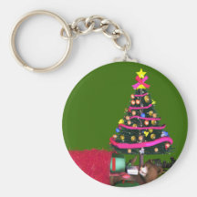 Weihnachtsbaum mit Geschenken Schlüsselbänder