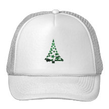 Weihnachtsbaum spielt n-Schläge sprenkelte Grün di Trucker Mützen