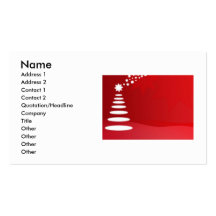 Weihnachtsbaum-Visitenkarte