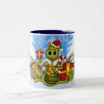 Weihnachtsbecher - niedlicher Weihnachtsdrache tassen