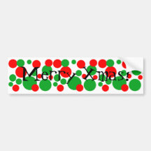 Weihnachtsblasen-Punkte Auto Sticker