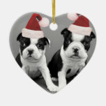 Weihnachtsboston-Terrier Ornamente